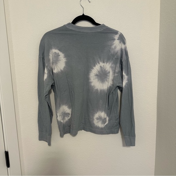 Richer Poorer The Relaxed Long Sleeve Pullover Top Blue Mirage Tie Dye Size S - Picture 7 of 8